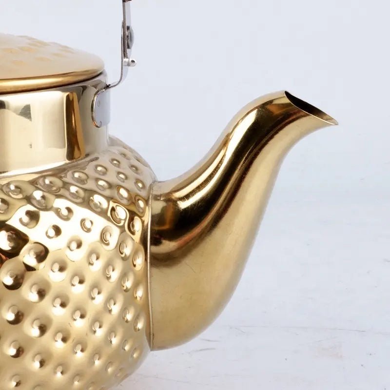 Stainless Steel Tea Kettle – Same Elegant Arabic - Style Kettle Used at Izz Cafe - Izz Cafe