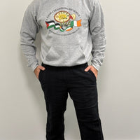 "Stop Colonising Hummus" Hoodie | Heritage Not For Takeaway | Green & Gray - Izz Cafe